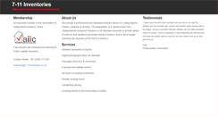 Desktop Screenshot of 7-11inventories.co.uk