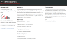 Tablet Screenshot of 7-11inventories.co.uk